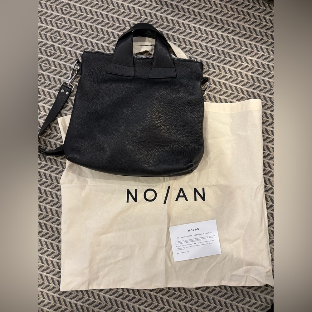 No/An Studio Simo Tote black leather NEW - Picture 16 of 16